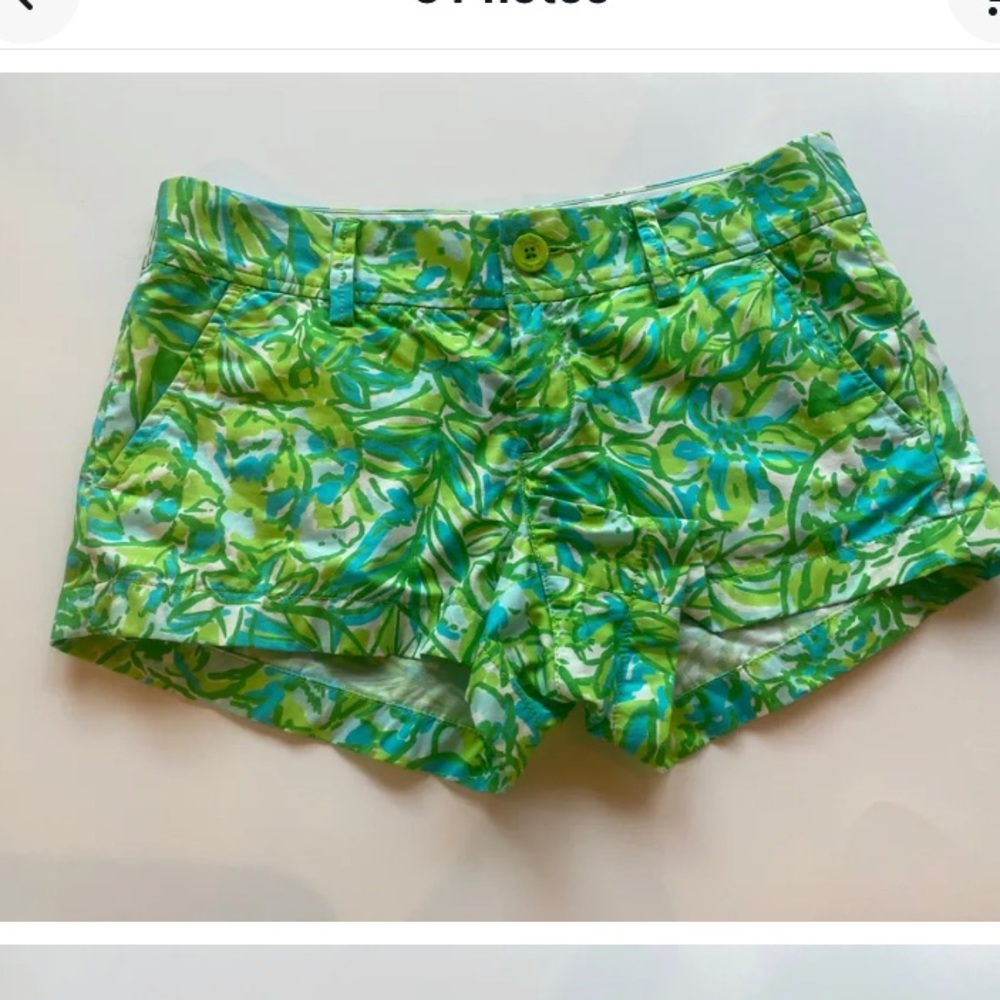 EUC Lilly Pulitzer Green walsh shorts 2